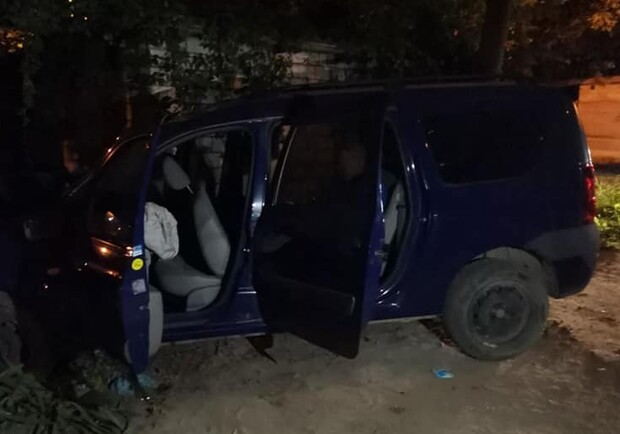 У Львові п'яний водій втікав від патрульних та врізався в дерево. Фото поліції