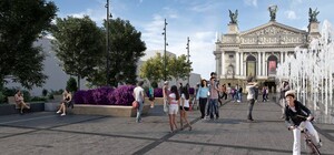 Дізнайся: коли відкриють сухий фонтан перед Оперним театром