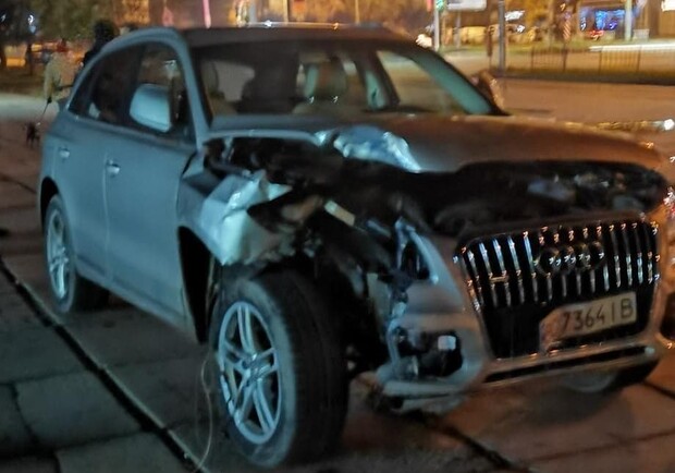 У Львові водій Audi спричинив дві ДТП на різних вулицях міста. Фото: Варта1