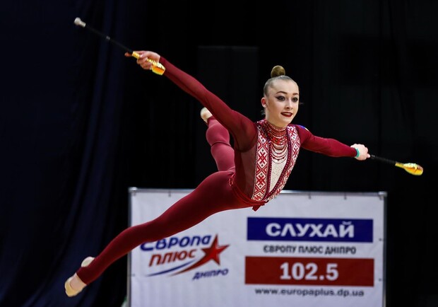 17-річна гімнастка зі Львова завоювала чотири медалі на Кубку України. Фото: Національний олімпійський комітет України