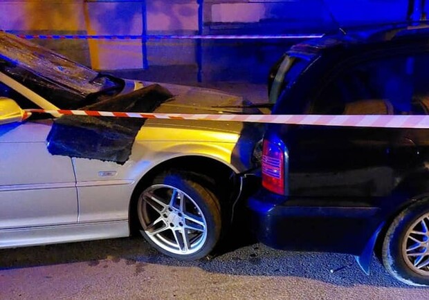 23-річний львів'янин збив пішохода і протаранив три машини. Фото: поліція