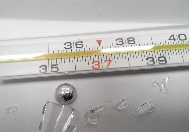 Що робити, коли термометр пошкодився або розбився. Фото: golos.if.ua