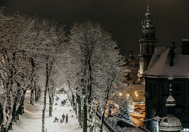 Львів казково засипало снігом 