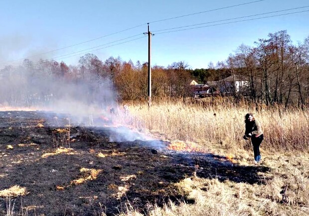 За добу на Львівщині оштрафували 18 паліїв сухої трави. 