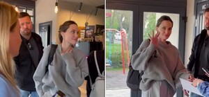 У кафе у Львові помітили Анджеліну Джолі – відео 