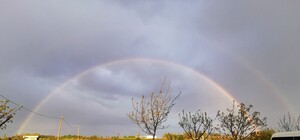 Перша цього року: одесити спостерігали подвійну веселку