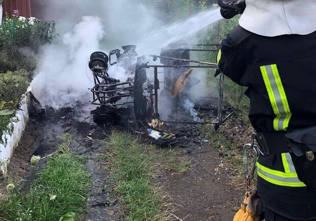 У Новому Роздолі згорів квадроцикл 