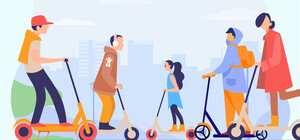 У Полтаві розширили зону прокату електросамокатів