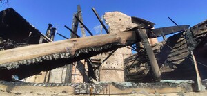 У Харкові через російський обстріл згорів будинок батька Героя Небесної Сотні