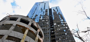 Стало відомо, в якому стані зруйнований ракетою хмарочос 101 Tower біля вокзалу - фото