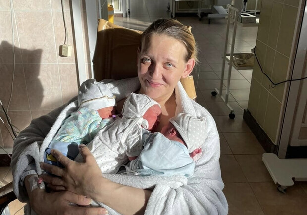 Киянка, яка народила трійню на Новий рік розповіла, як почуваються діти