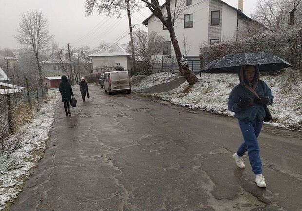 На Львів насувається снігопад. 
