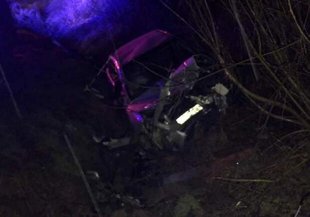 Біля Львова злетіла у кювет Toyota Avensis, водій загинув. 
