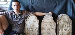 У Дніпропетровській області знайшли старовинні надгробки дітей з німецької родини