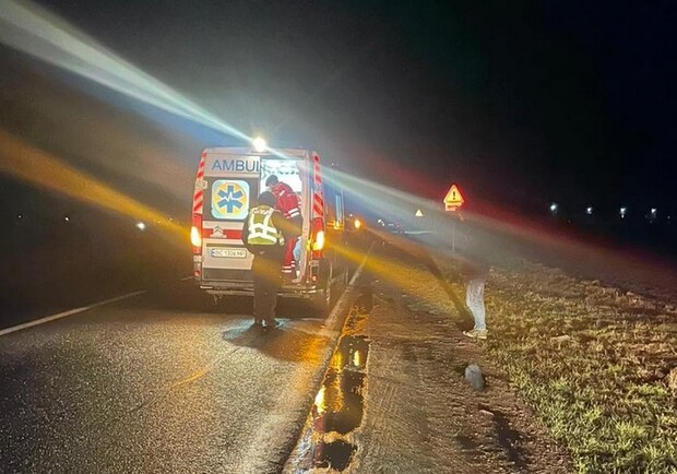 У Львівській області автомобіль збив чоловіка 