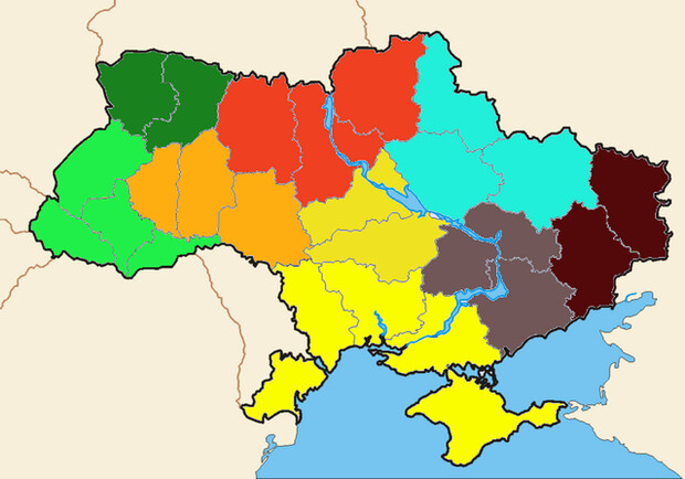 Україну планують поділити на дев'ять статистичних макрорегіонів - 