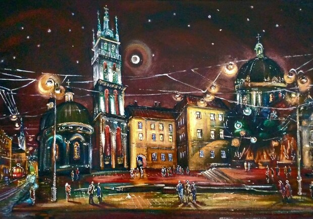 Новорічний Львів. Виставка живопису - фото: facebook.com/shtuka.net.ua