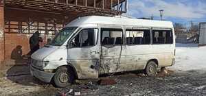 FPV-дрон вдарив рейсовим автобусом під Харковом (фото)