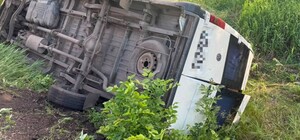 На Харківщині перекинувся мікроавтобус з дітьми, які їхали на екскурсію