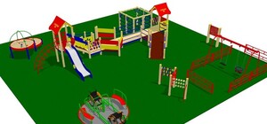 У Парку культури з’явиться інклюзивний дитячий майданчик: візуалізація