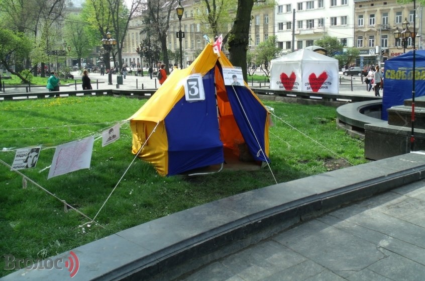 Новина - Події - У центрі Львова грузин почав голодування на підтримку Савченко