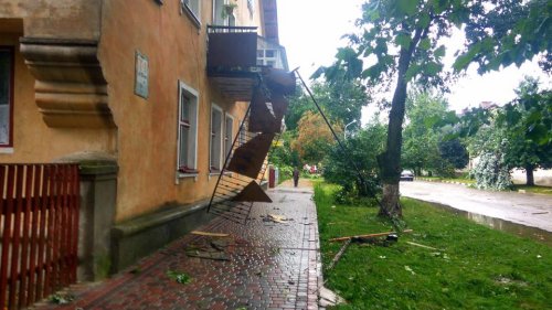 Новина - Події - Негода на Львівщині: розмиті дороги, зламані дерева, відсутність світла