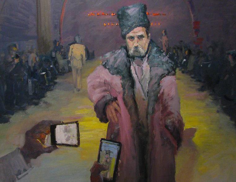 На площі Ринок у Львові відкрили виставку портретів «Шевченко молодий». Фото умовне.