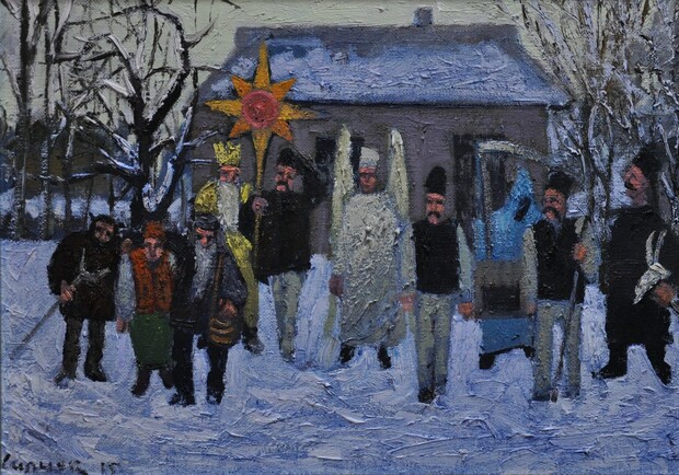 Афіша - Виставки - Виставка живопису Петра Сипняка "Бог ся рождає"