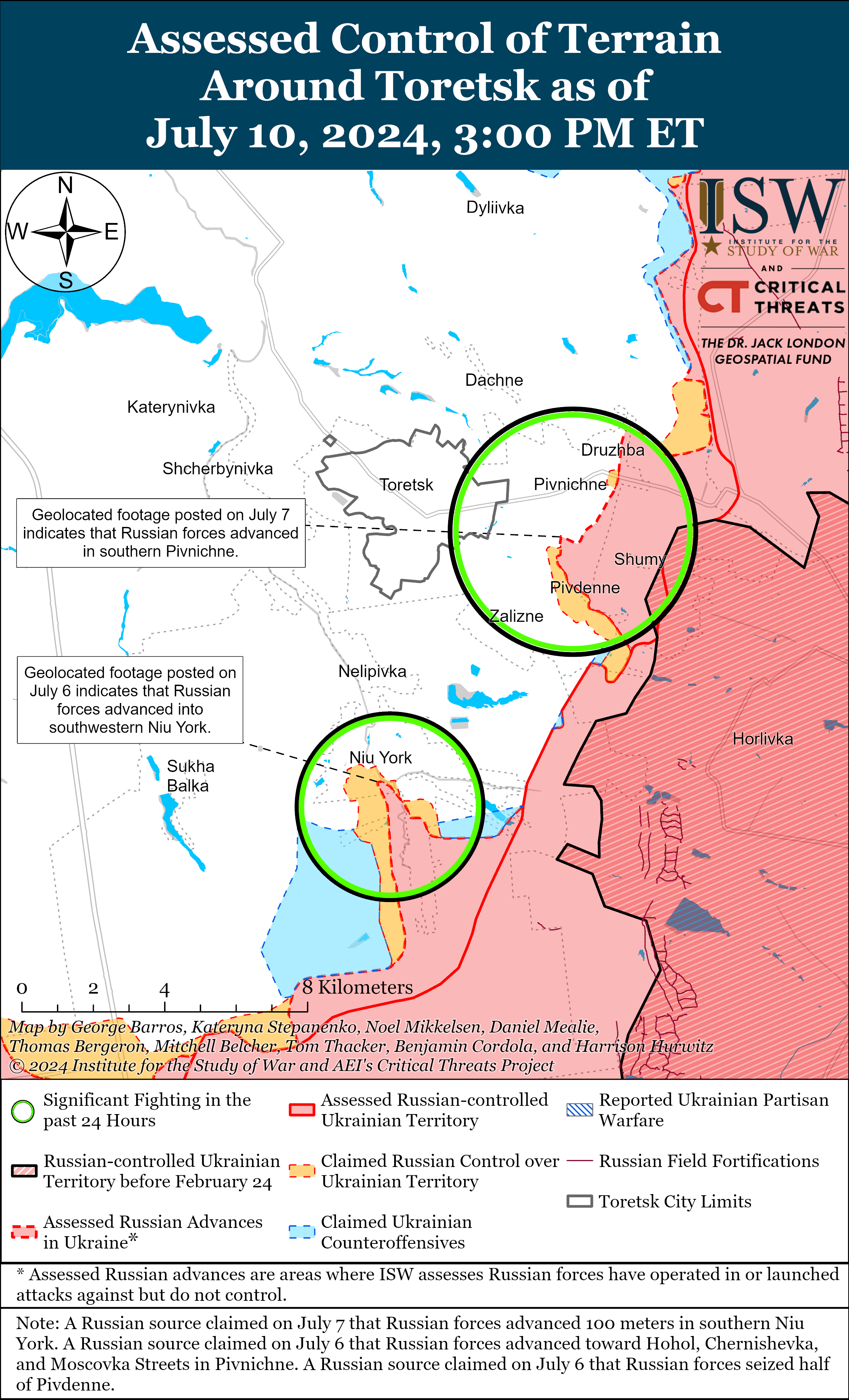 Карта бойових дій.