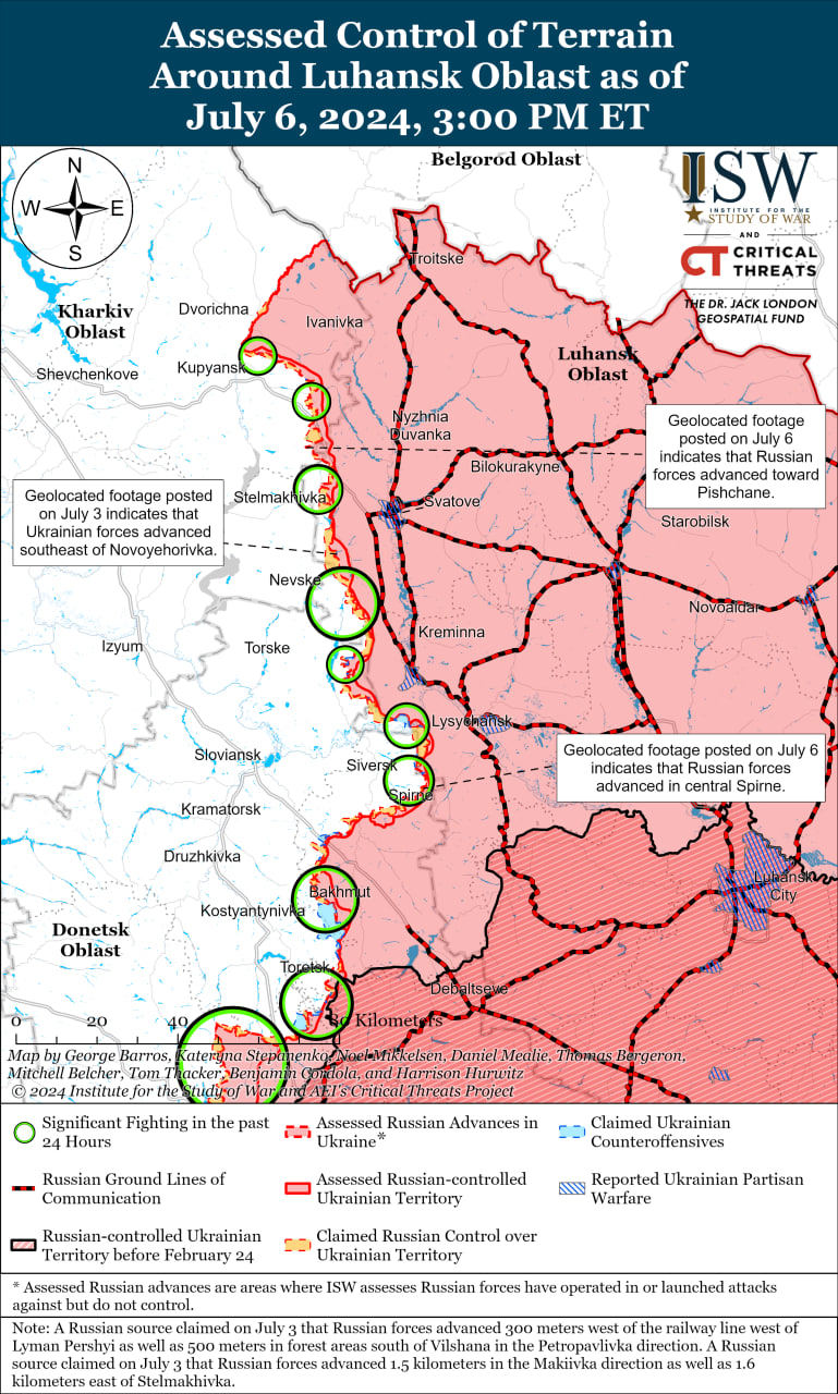 Карта бойових дій.