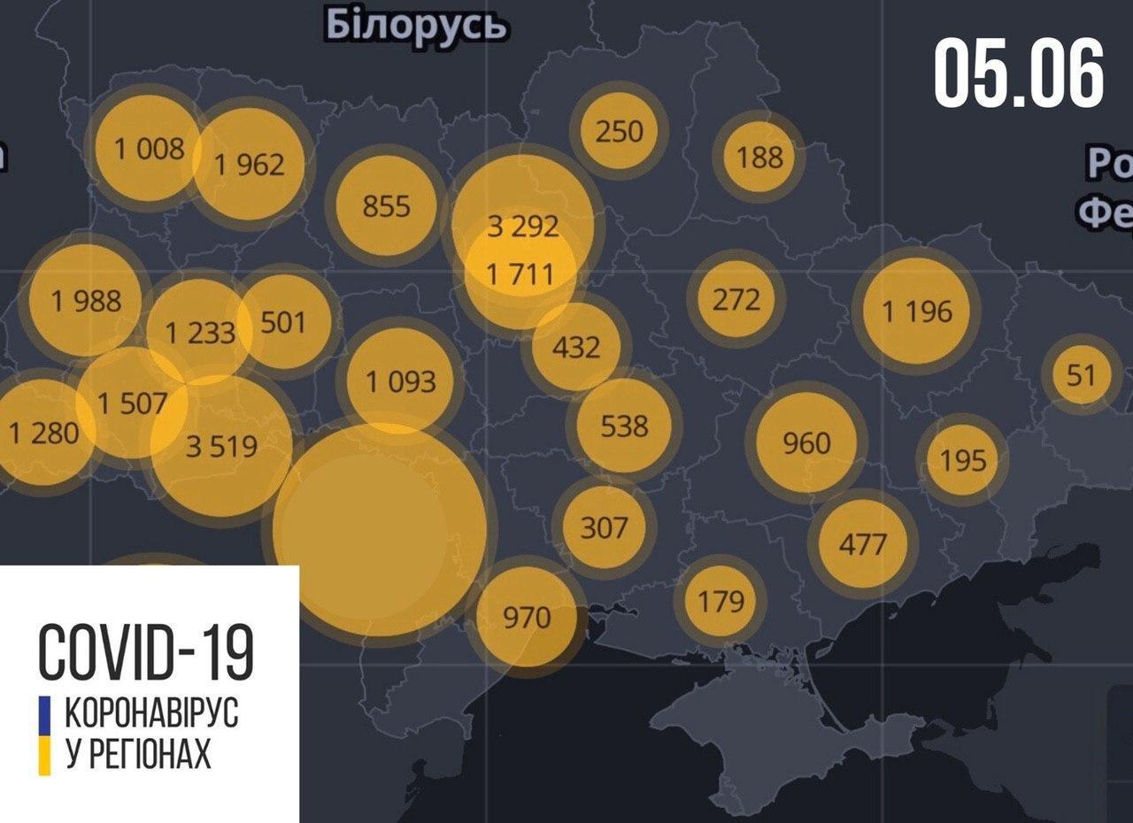 Коронавірус в Україні: Львівщина опинилася у трійці лідерів 