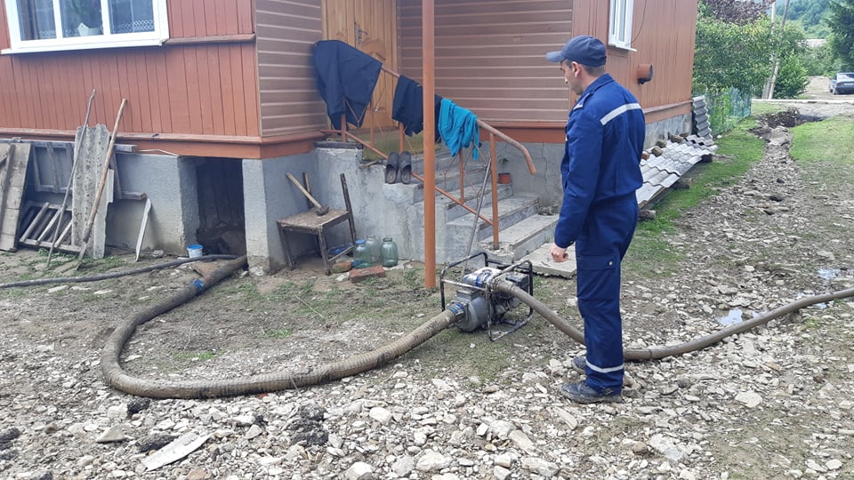 Потоп на Старосамбірщині. 4 липня 2020 рік. Фото: ДСНС у Львівській області. 