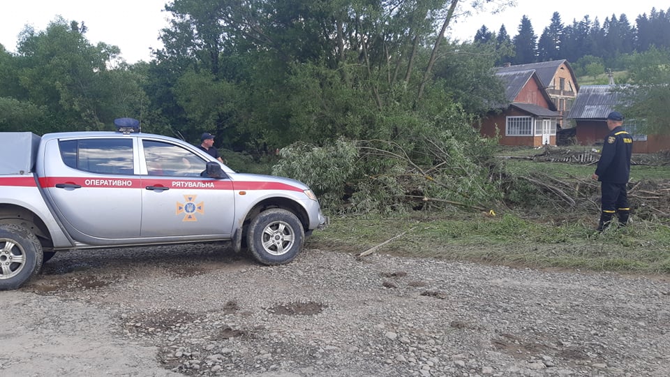 Потоп на Старосамбірщині. 4 липня 2020 рік. Фото: ДСНС у Львівській області. 