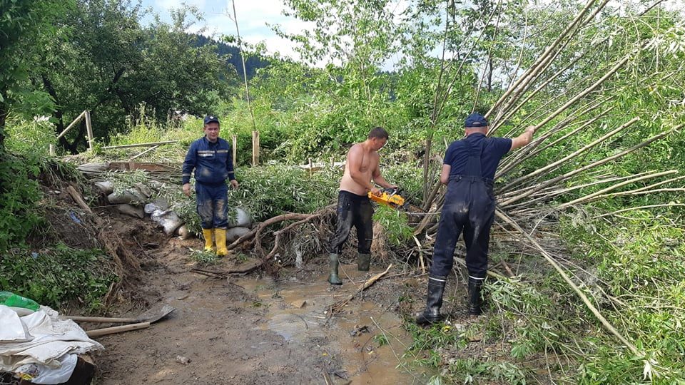 Потоп на Старосамбірщині. 4 липня 2020 рік. Фото: ДСНС у Львівській області. 