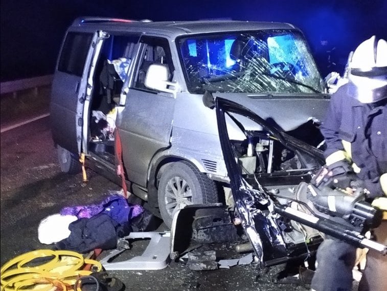 Масштабна ДТП у Стрийському районі: дев'ятеро людей забрали швидкі. Фото: ДСНС Львівщини