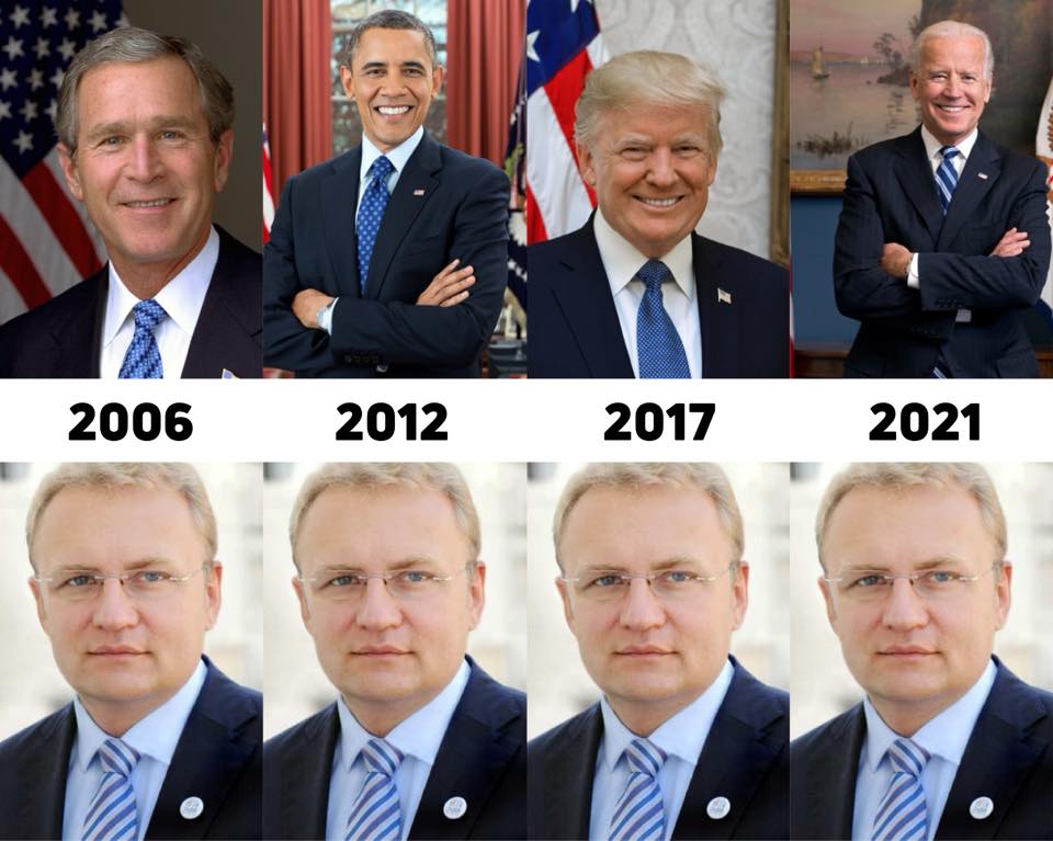 Президенти приходять і йдуть, а мер Львова вічний. Ілюстрація: Ярослав Ковальчук 