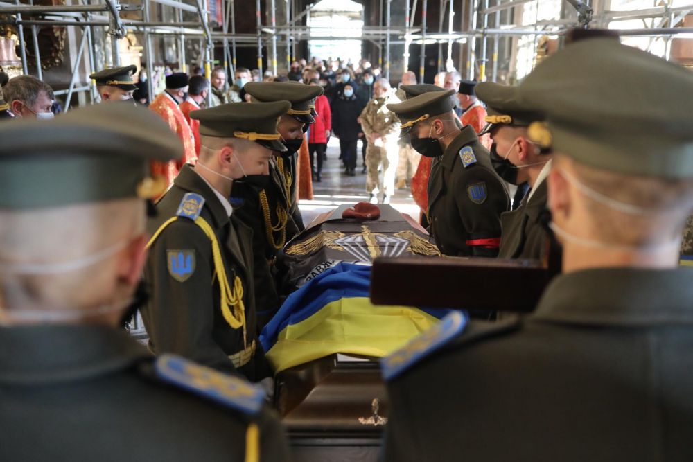 Львів прощається із загиблим на війні 21-річним Іваном Горошком. Фото:  Роман Балук