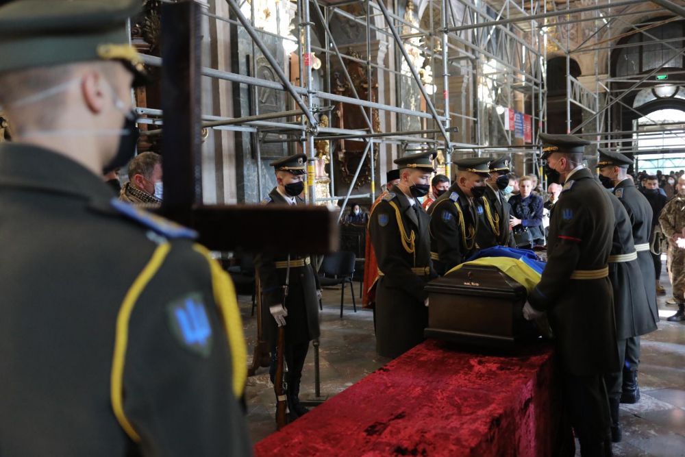 Львів прощається із загиблим на війні 21-річним Іваном Горошком. Фото:  Роман Балук