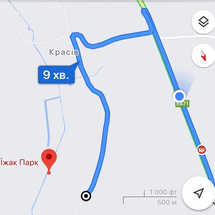Їжак парк. Як доїхати зі Львова. Карта