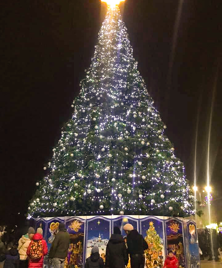 Головна новорічна ялинка Стрия 2020-2021. Фото: Варто