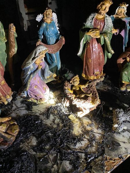 У Стрию згоріла дерев'яна церква. Фото: отець Михайло Глов'як