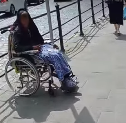 У мережу виклали відео дивовижного зцілення львівської жебрачки. Фото: скріншот із відео