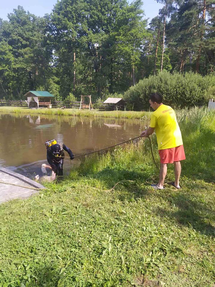 23-річний хлопець потонув увечері 17 липня під час плавання. Фото: Центральна рятувально-водолазна служба Львівської області.