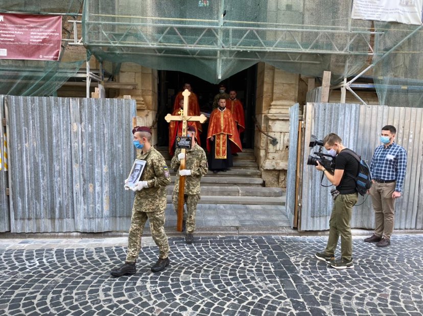 Львів попрощався з захисником України Олександром Оросом. Фото: Львівська міськрада.