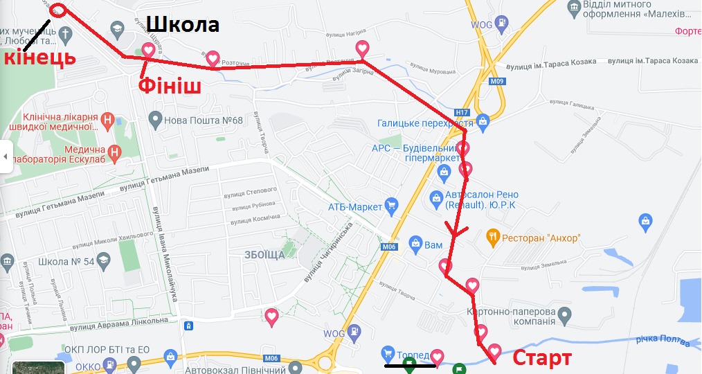 Під Львовом виявили невідомий тунель. Мапа: Андрій Риштун/Фейсбук