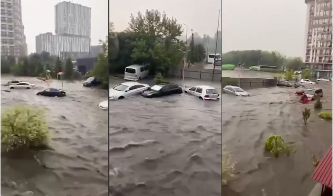 Трамваї не їдуть, автомобілі пливуть: Львів ліквідовує наслідки негоди фото 1