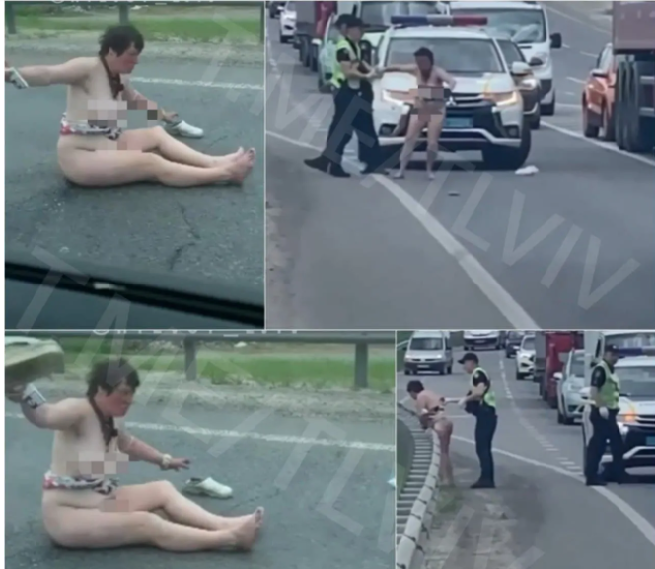 Погана звичка: львівською трасою бігала гола жінка. Фото: "Типовий Львів".