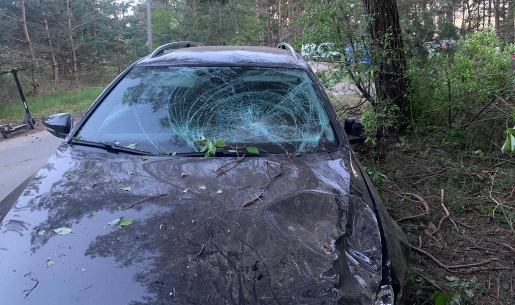 На Львівщині 17-річний хлопець за кермом автомобіля збив жінку з маленькою дитиною — фото.