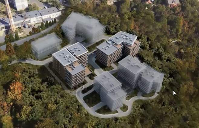 У лісі на Майорівці у Львові збудують багатоповерхівки — візуалізація.