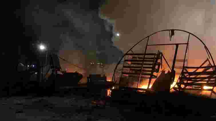 На Яворівському полігоні сталася масштабна пожежа